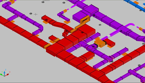 hvac cad duct